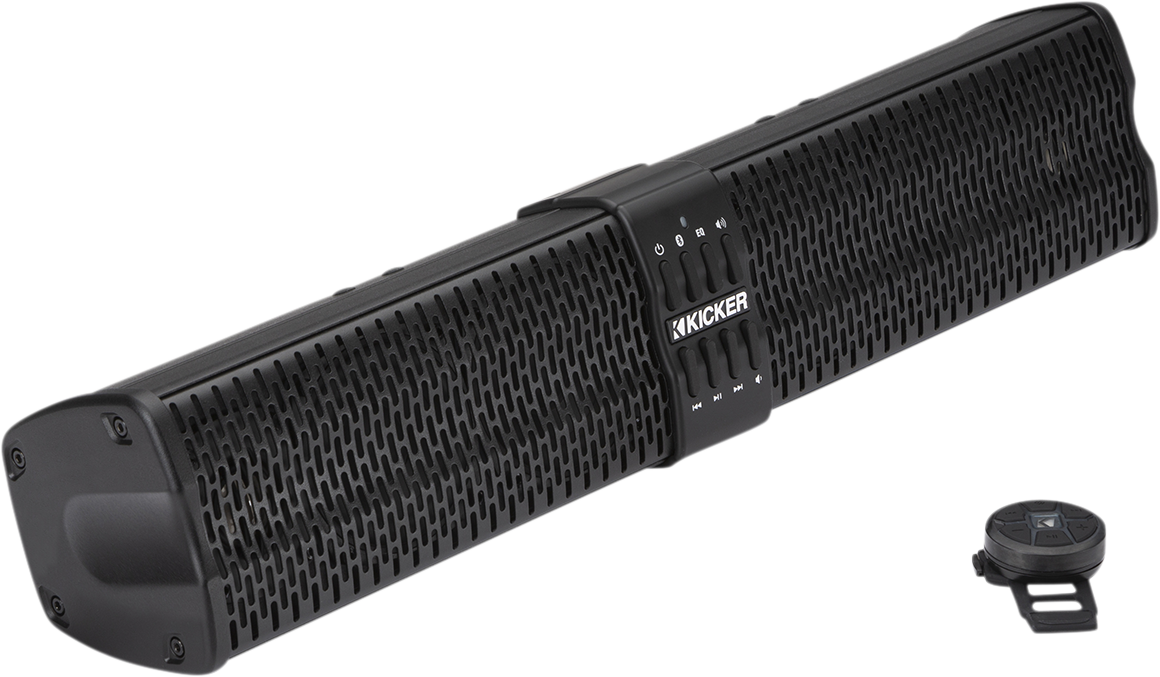 KICKER 47KPB1 21-Inch Weather-Resistant Speaker Bar with 4 Subwoofers and 2 Tweeters for Powersports Vehicles