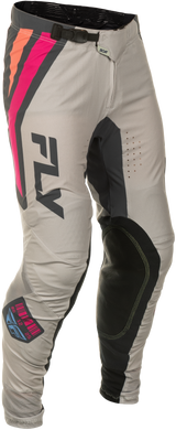 Fly Racing Lite Vice Pants for Motorcycle, Size 30, Light Grey/Pink/Coral