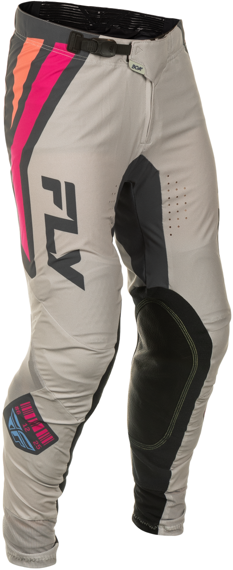 Fly Racing Lite Vice Pants for Motorcycle, Size 30, Light Grey/Pink/Coral