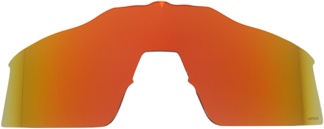 100% Speedcraft SL Red Mirror Lens Part 62002-412-01 for Motorcycles with 5-Base Cylindrical Shield