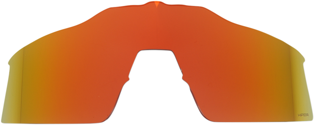 100% Speedcraft SL Red Mirror Lens Part 62002-412-01 for Motorcycles with 5-Base Cylindrical Shield