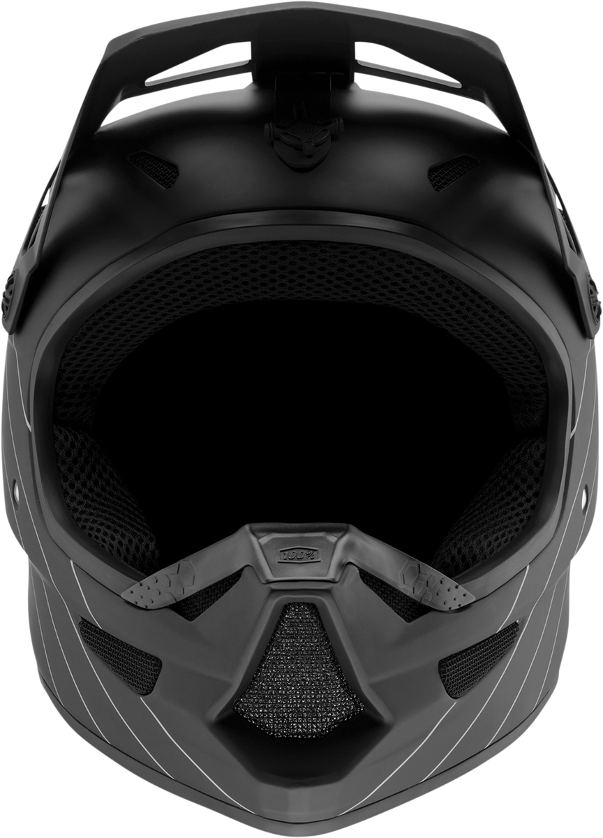 100% Status Helmet - Black, XL - Lightweight Fiberglass Shell with Active Cooling System for Honda, Yamaha, Kawasaki, Suzuki Motorcycles