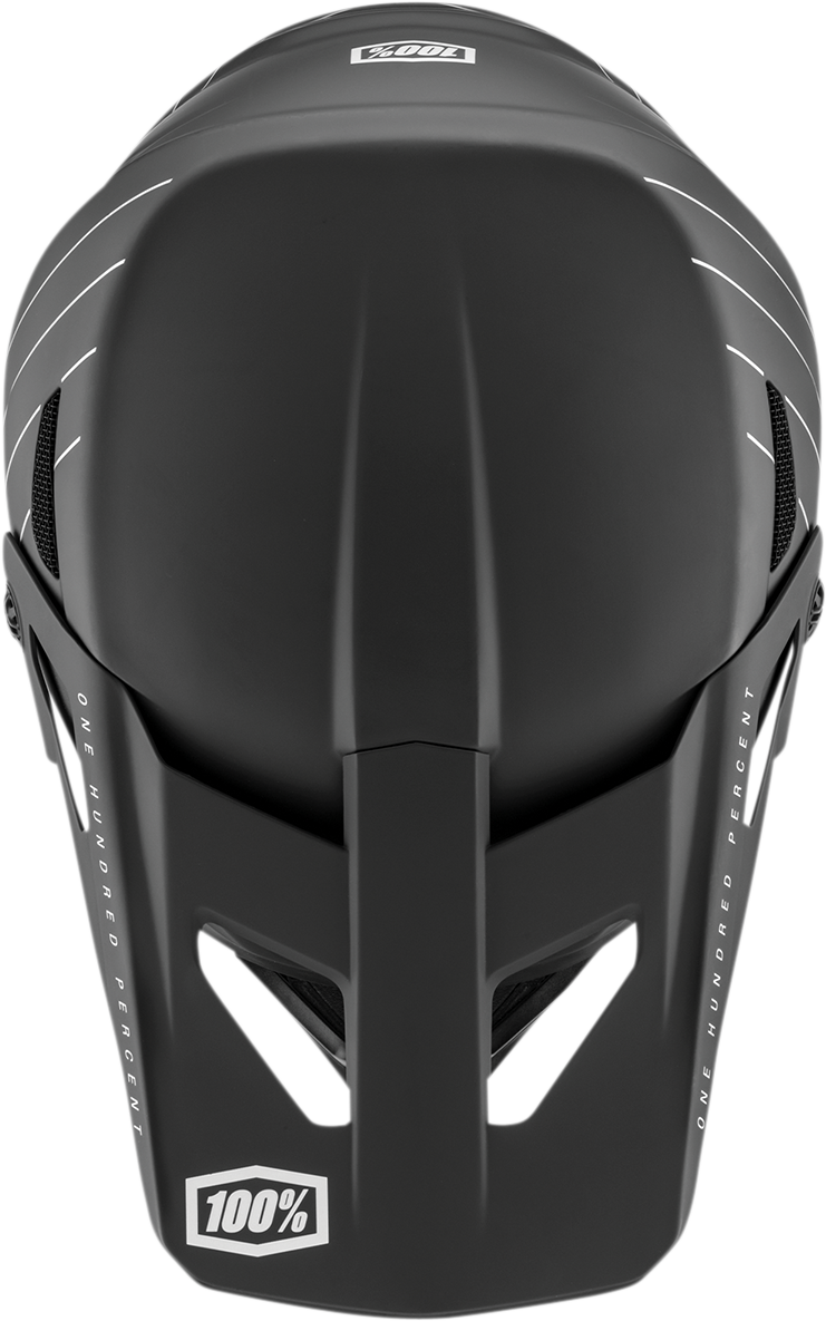 100% Status Helmet - Black Small with Active Cooling System, Fiberglass Shell, and Adjustable Visor for Motorcycle and ATV Riders