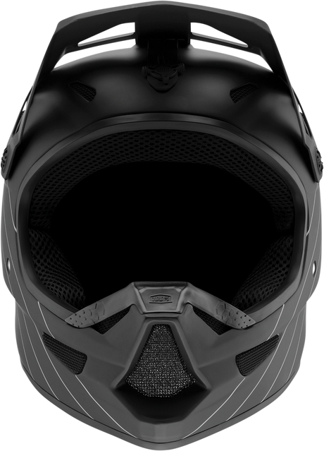 100% Status Helmet - Black Medium with Fiberglass Shell and Active Cooling System for Motorcycle and ATV Riders