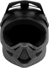 100% Status Helmet - Black, XS - Ultra-Light Fiberglass Helmet with Active Cooling System for Motorcycle and ATV Riders