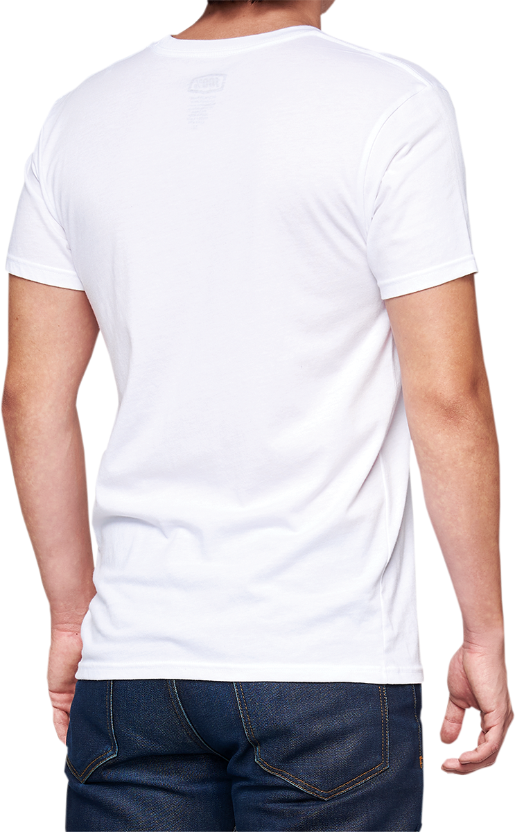 100% BB33 Signature T-Shirt in White for Men and Women - Model BB-32140-000-10, Comfortable Cotton-Polyester Blend