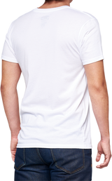 100% BB33 Signature T-Shirt in White for Men and Women - Model BB-32140-000-10, Comfortable Cotton-Polyester Blend