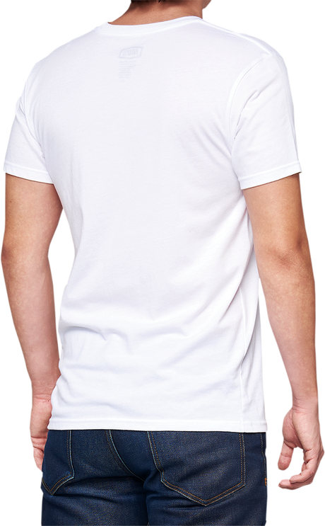 100% BB33 Signature T-Shirt in White for Men and Women - Model BB-32140-000-10, Comfortable Cotton-Polyester Blend