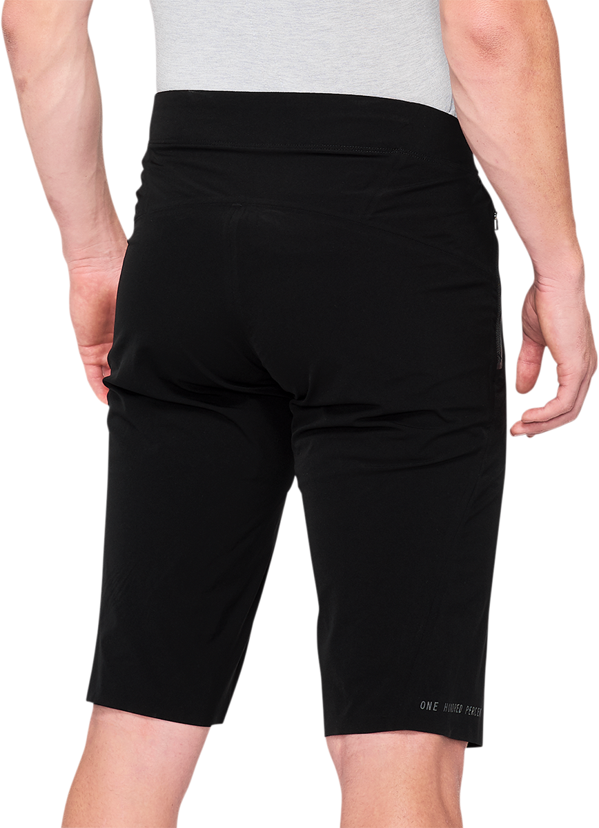 100% Celium Shorts - Black with BOA Fit System, US 28 – Lightweight Nylon/Spandex Racewear