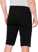 100% Celium Shorts - Black with BOA Fit System, US 28 – Lightweight Nylon/Spandex Racewear