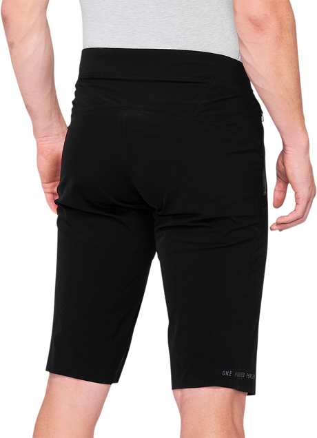 100% Celium Shorts - Black with BOA Fit System, US 28 – Lightweight Nylon/Spandex Racewear