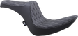 Drag Specialties Seats Predator III 2-Up Seat for Softail 2006-2017 with Vinyl Cover and Silver Stitching