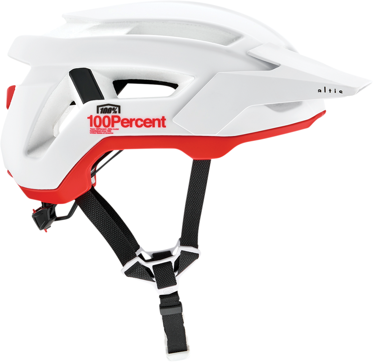 100% Altis Helmet White - Large/X-Large with Smartshock Rotational System for Motorcycles and ATV