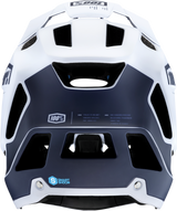100% Trajecta Helmet with Fidlock Buckle - Black/White - XL for Enduro and All Mountain Bikes