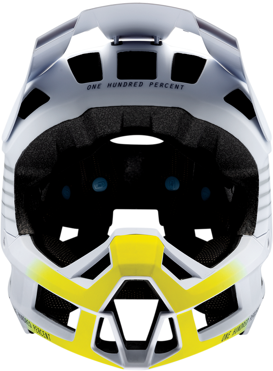 100% Trajecta Helmet with Fidlock Buckle - Black/White - XL for Enduro and All Mountain Bikes
