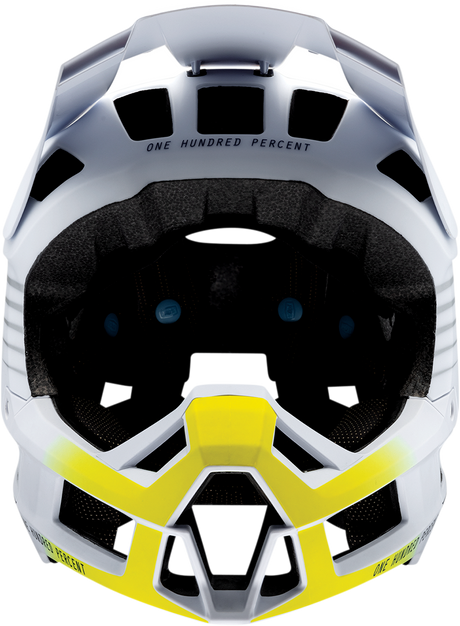 100% Trajecta Helmet with Fidlock Buckle - Black/White - XL for Enduro and All Mountain Bikes