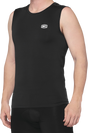 100% Basecamp Sleeveless Base Layer in Black - Medium | Fits ATV, UTV, Off-Road Vehicles