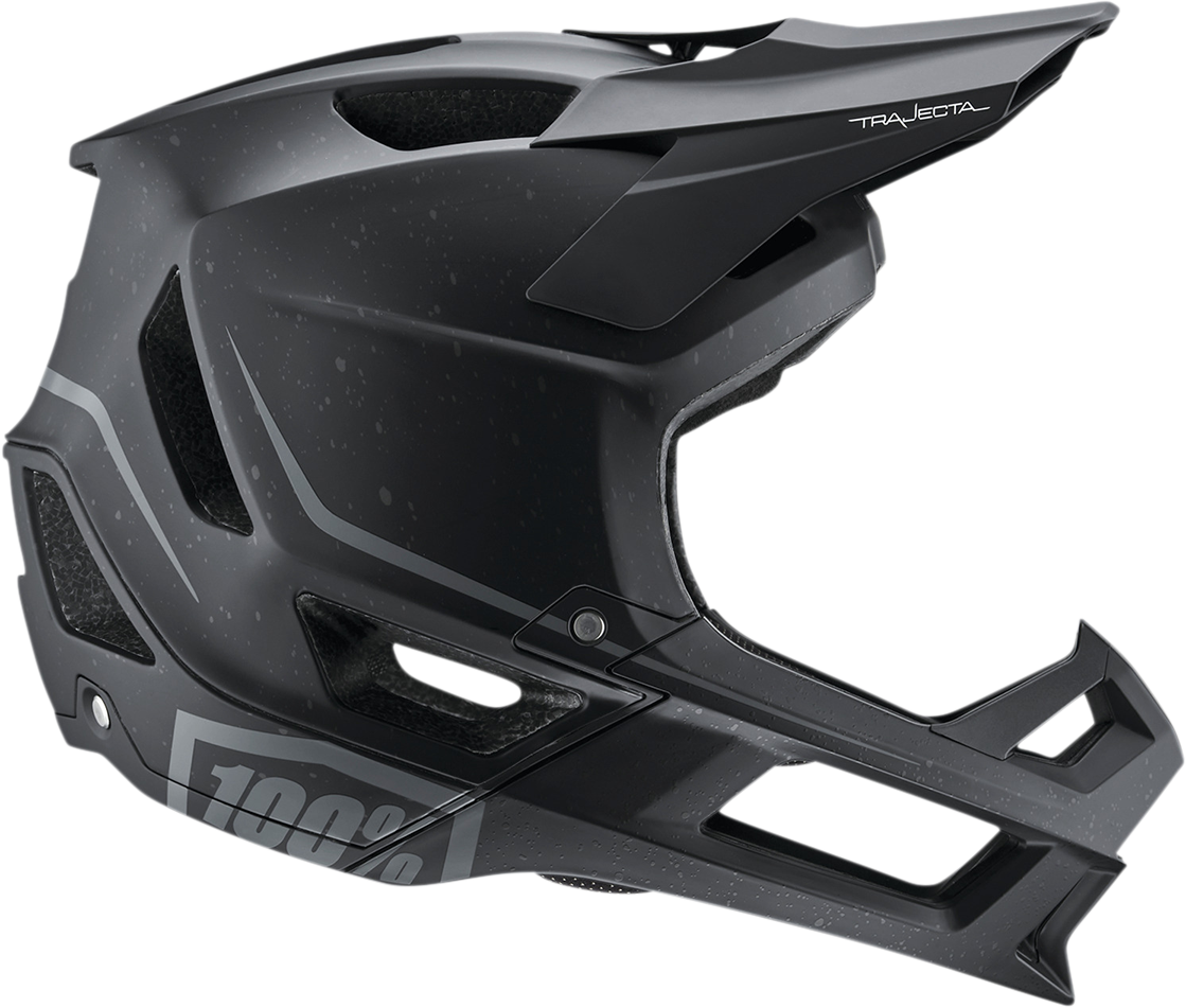 100% Trajecta Helmet with Fidlock - Black, XL - Full Face Enduro and All Mountain Motorcycle Helmet