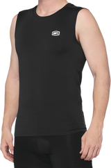 100% Basecamp Sleeveless Base Layer for Men - Black, Large | Model 40046-00002 | Fits Mountain Biking, Running, Hiking