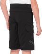 100% Youth Ridecamp Shorts - Black, Part No. 40033-00000, US 22 - Perfect for BMX and MTB Riding