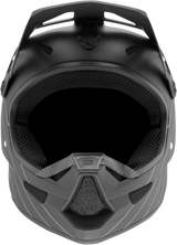 100% Youth Status Helmet - Black Large with Fiberglass Shell and Active Cooling System for Sport Bikes