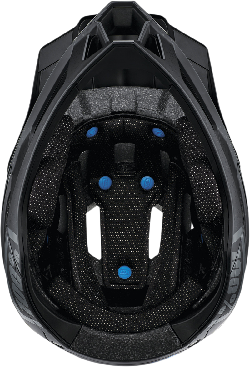 100% Trajecta Helmet with Fidlock - Black for Enduro and All Mountain Bikes, Small (Part #80003-00001)