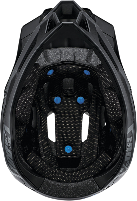 100% Trajecta Helmet with Fidlock - Black for Enduro and All Mountain Bikes, Small (Part #80003-00001)