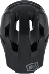 100% Trajecta Helmet with Fidlock - Black for Enduro and All Mountain Bikes, Small (Part #80003-00001)