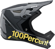 100% Status Helmet Carby/Charcoal XL – Lightweight Motorcycle Helmet with Active Cooling System and Removable Liner