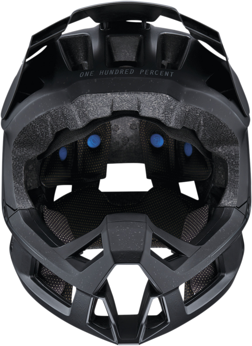 100% Trajecta Helmet with Fidlock - Black for Enduro and All Mountain Bikes, Small (Part #80003-00001)