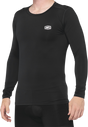 100% Basecamp Long-Sleeve Base Layer for Men - Black, XL | Model 40045-00003 | Compatible with Off-Road, Mountain Biking, Skiing, Snowboarding, and Outdoor Activities