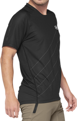 100% Celium Short-Sleeve Jersey for Mountain Biking and Cycling - Dark Gray/Black, Medium (Part #41204-290-11)