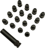 MOOSE OFFROAD Splined Lug Nuts - M12 x 1.50 Thread - Black Finish - Fits Toyota Tacoma and Ford F-150 with 16 Pack SPMO3807BL4