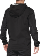 100% Hydromatic Jacket for Motorcycles - Black XL - Part 40039-00003, Waterproof and Breathable Riding Gear