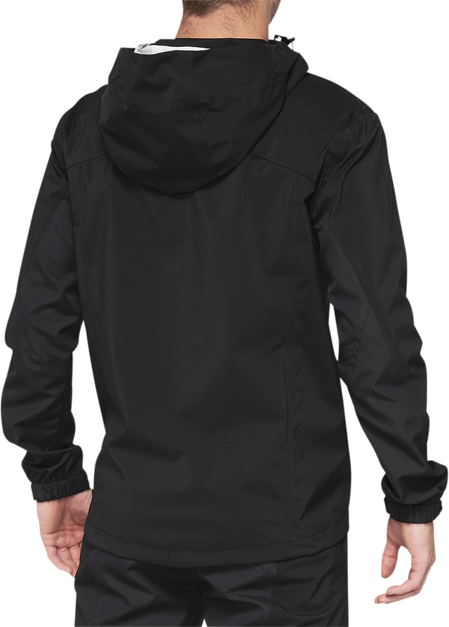 100% Hydromatic Jacket for Motorcycles - Black XL - Part 40039-00003, Waterproof and Breathable Riding Gear