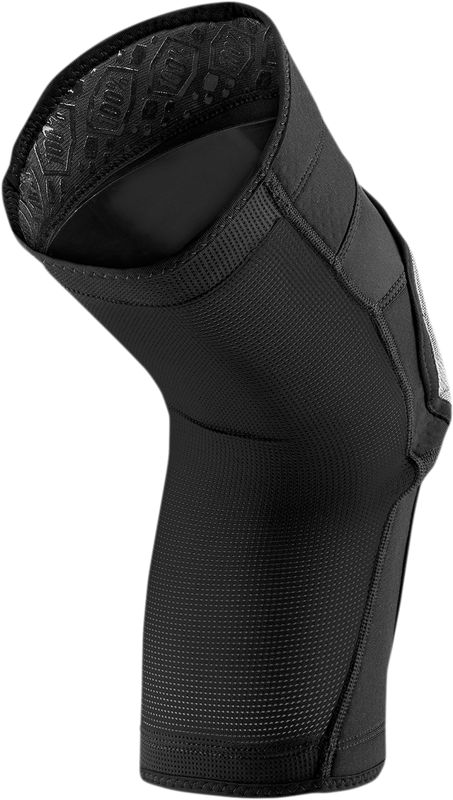 100% Ridecamp Knee Guards Large - Lightweight Slip-On Protective Gear for ATV, Motorcycle, and Off-Road Vehicles