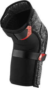 100% Surpass Knee Guards - Heather Gray/Black, Medium – Impact-Absorbing Protective Gear for Mountain Biking and Trail Riding