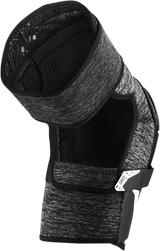 100% Fortis Knee Guards - Heather Gray/Black, S/M | Designed for Mountain Biking & Off-Road Cycling