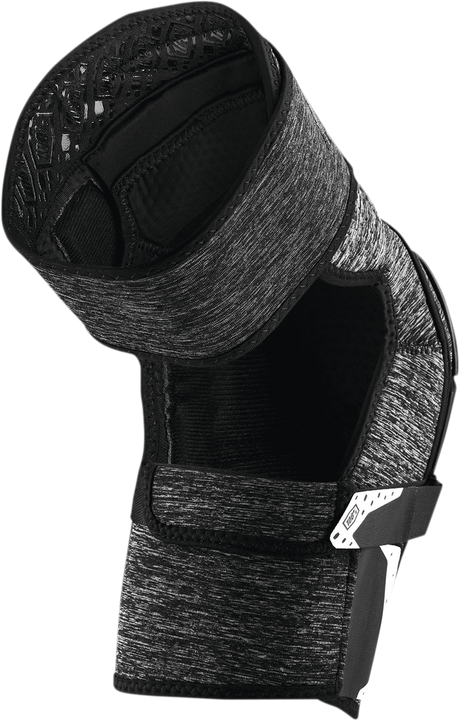 100% Fortis Knee Guards - Heather Gray/Black for Mountain Biking, Enduro, and Trail Riding - Part No. 70007-00004