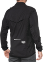 100% Corridor Stretch Windbreaker Jacket for Road and Trail – Black, Medium (Part No. 40042-00001)