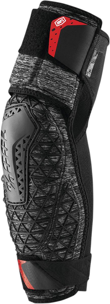 100% Surpass Elbow Guards - Heather Gray/Black, Medium - Impact-Resistant Cycling Protective Gear for Off-Road and Mountain Bikes