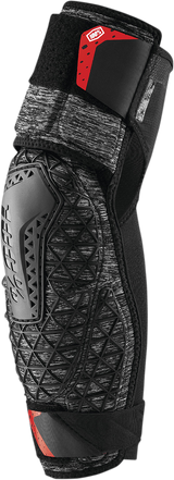 100% Surpass Elbow Guards XL by 100% - Heather Gray/Black | Impact-Protected Cycling Gear for Mountain and Road Bikes