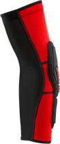 100% Ridecamp Elbow Guards - Small, Red/Black - Lightweight Slip-On Protective Gear for Off-Road Cycling