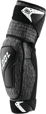 100% Fortis Elbow Guards for Mountain Biking and BMX - Heather Gray/Black, Size L/XL (Part #70006-00004)
