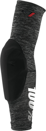 100% Teratec Elbow Guards – Heather Gray/Black, Medium | Designed for Motorcycle & BMX Riders