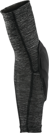 100% Teratec Elbow Guards - Heather Gray/Black, Large – Compatible with Off-Road and Mountain Biking