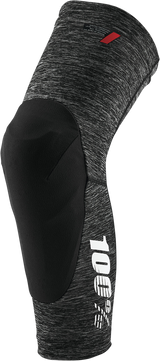 100% Teratec Knee Guards - Heather Gray/Black - Large | Compatible with ATV, Motorcycle, and Off-Road Vehicles