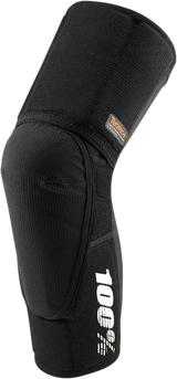 100% Teratec Plus Knee Guards Large - Black with Impact Protection for Motocross and Off-Road Vehicles