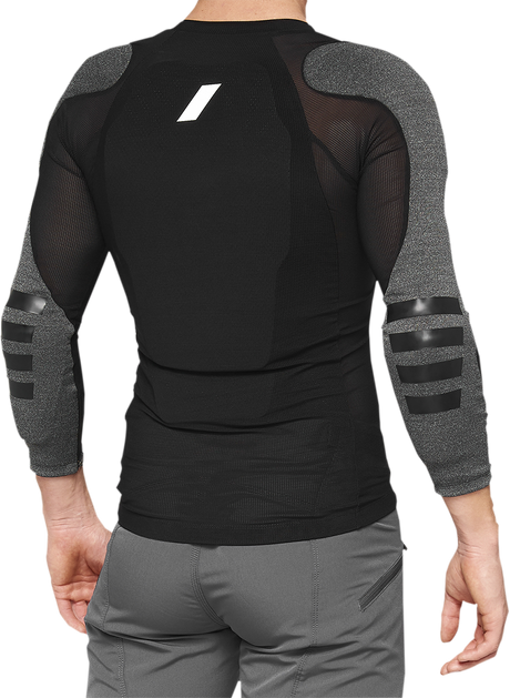 100% Tarka Long Sleeve Body Armor - Black - XL with SmartShock® Protection for Mountain Biking and Motocross