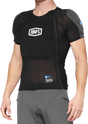 100% Tarka Body Armor Short Sleeve Black XL – Motorcycle Protective Gear with SmartShock® Back and Chest Protection for Off-Road and Street Riding